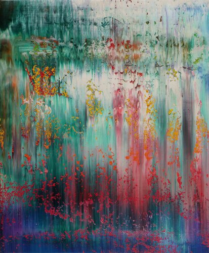 Jade Serenity I (Abstract painting 421) von Vadim Shamanov, Malerei kaufen auf Singulart