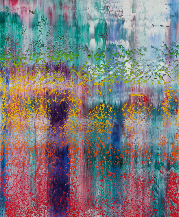 Jade Serenity II (Abstract painting 422) Vadim Shamanov