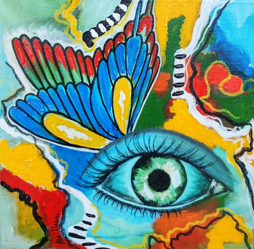 Butterfly dream van Ala Ilescu, Schilderij te koop op Singulart