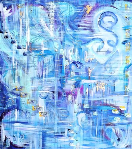 Vivace-Ethereal Blues von Igor Kotnik, Malerei kaufen auf Singulart