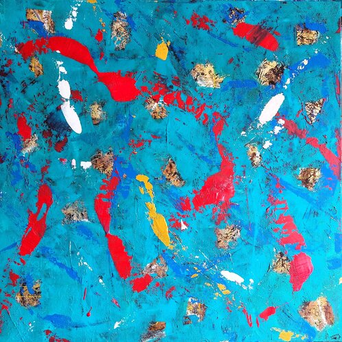The Blue Side of a Beautiful Story van Igor Kotnik, Schilderij te koop op Singulart
