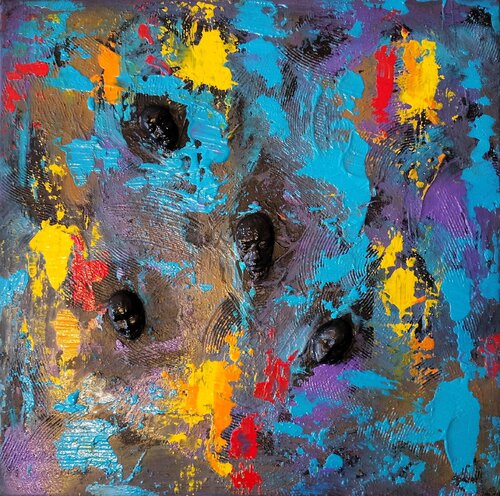 Faces in Color van Igor Kotnik, Schilderij te koop op Singulart