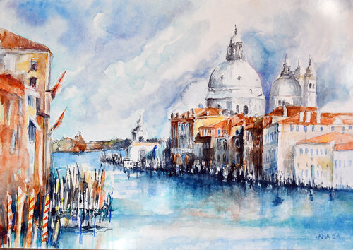 The great venetian canal by Ana Smarż, Painting for Sale on Singulart