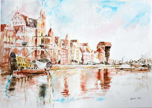 Magical Gdansk van Ana Smarż, Schilderij te koop op Singulart