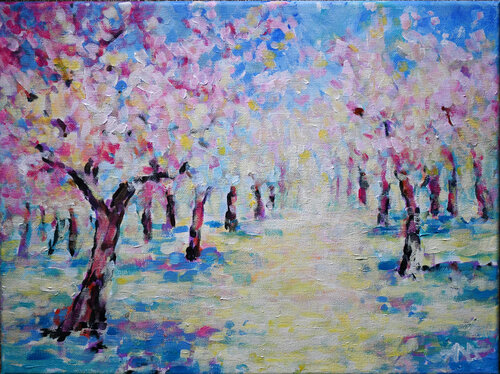 Spring Dream in the Orchard by Ana Smarż, Painting for Sale on Singulart
