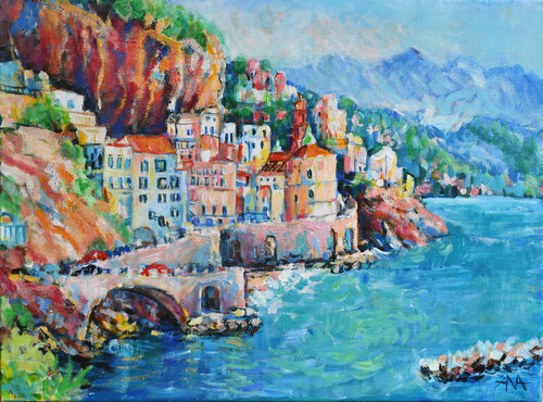 Positano I Carry in My Heart von Ana Smarż, Malerei kaufen auf Singulart