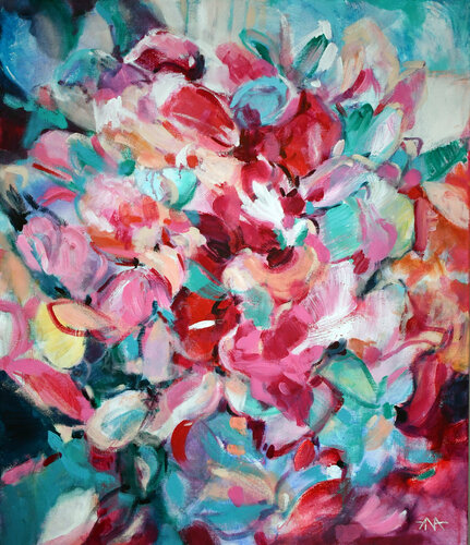 Dance in Roses van Ana Smarż, Schilderij te koop op Singulart