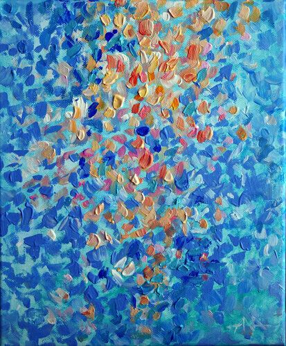 Light in the Winter Forest di Ana Smarż, Pittura in vendita su Singulart