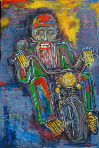 Biker van Serge Berezjak, Schilderij te koop op Singulart
