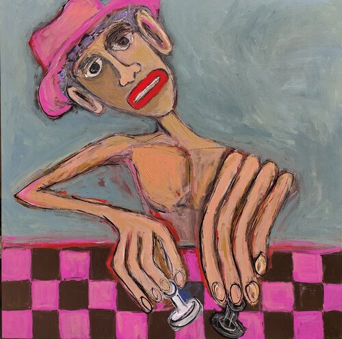 The Chess Player von Serge Berezjak, Malerei kaufen auf Singulart