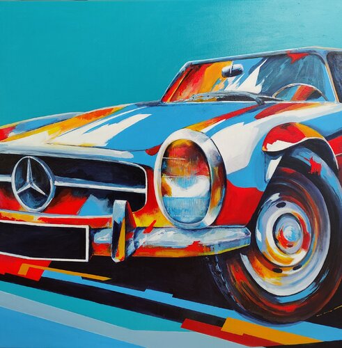 Classic car van Serge Berezjak, Schilderij te koop op Singulart