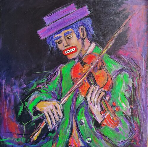 Playing Happy von Serge Berezjak, Malerei kaufen auf Singulart
