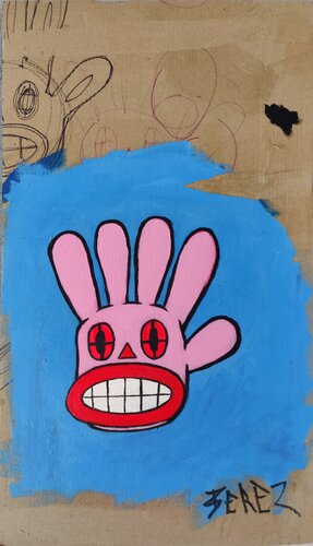 Mr. Fivebunny – First Form di Serge Berezjak, Pittura in vendita su Singulart