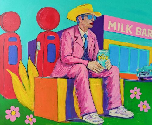 Cowboy Milk von Serge Berezjak, Malerei kaufen auf Singulart