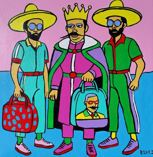 King on Vacation von Serge Berezjak, Malerei kaufen auf Singulart