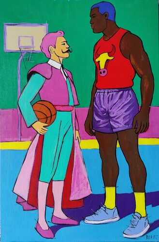 Matador Meets the Bull van Serge Berezjak, Schilderij te koop op Singulart