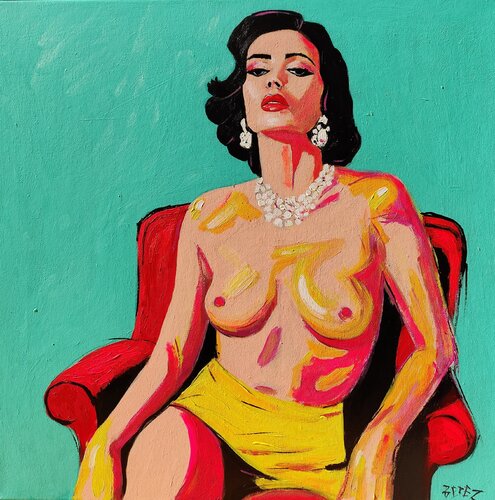 La Reine Turquoise van Serge Berezjak, Schilderij te koop op Singulart