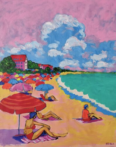 At the Beach von Serge Berezjak, Malerei kaufen auf Singulart
