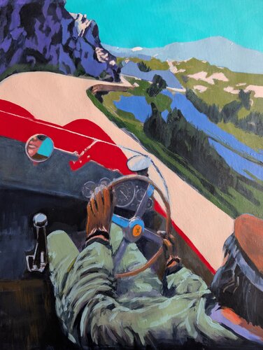 Vintage Road Racing de Serge Berezjak, Pintura a la venta en Singulart