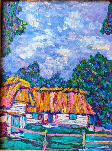 Country Cottage de Serge Berezjak, Pintura a la venta en Singulart