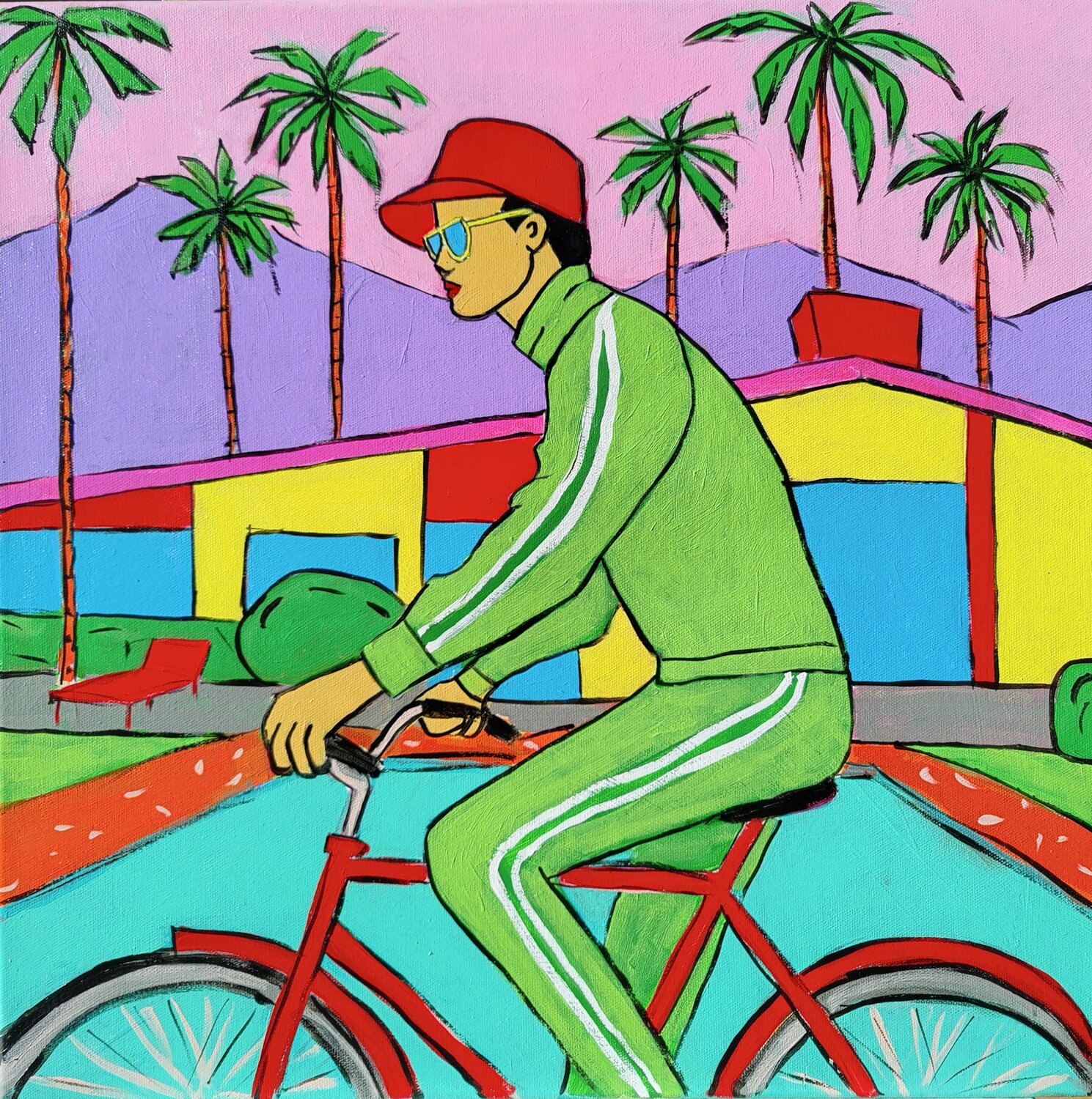 Riding Through the Pool – Palm Springs Infinite Absurdity Loop No Exit Serge Berezjak