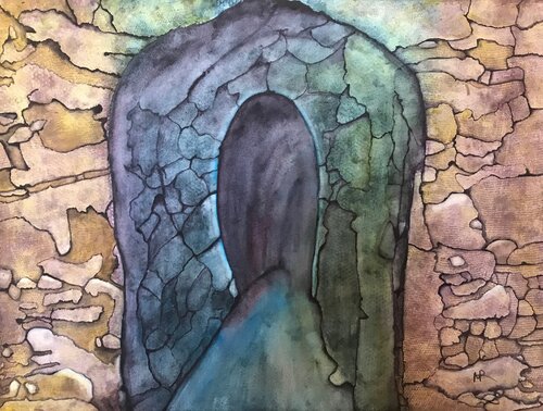 Enter the Cave van Nancy Riedell, Schilderij te koop op Singulart