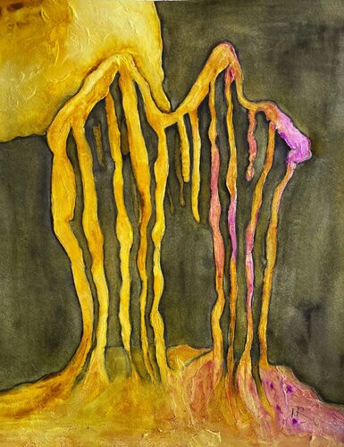 Stalactites by Nancy Riedell, Work on Paper for Sale on Singulart