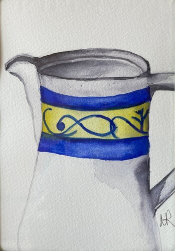 French Pitcher van Nancy Riedell, Werk op papier te koop op Singulart