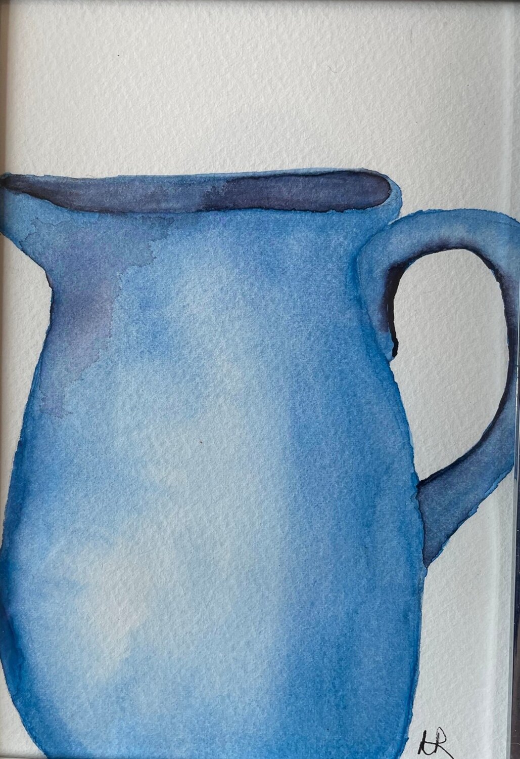 Blue Pitcher Nancy Riedell