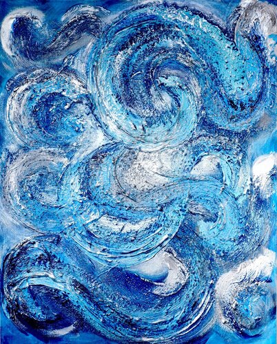 ブルードラゴンF30 par yuko kimura, Peinture en vente sur Singulart