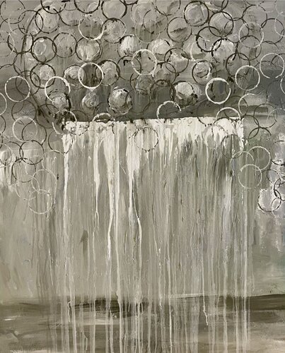 Looking Through the Rain von Jacquilyn Eusanio, Malerei kaufen auf Singulart