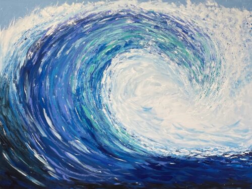 Wonder Wave di Jacquilyn Eusanio, Pittura in vendita su Singulart