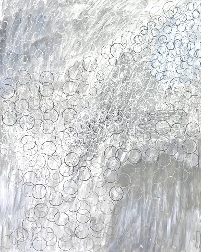 Circles of Love de Jacquilyn Eusanio, Pintura a la venta en Singulart