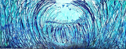 Teal Waters von Jacquilyn Eusanio, Malerei kaufen auf Singulart