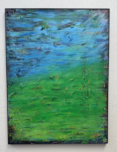 Blue Infinity de Jacquilyn Eusanio, Pintura a la venta en Singulart