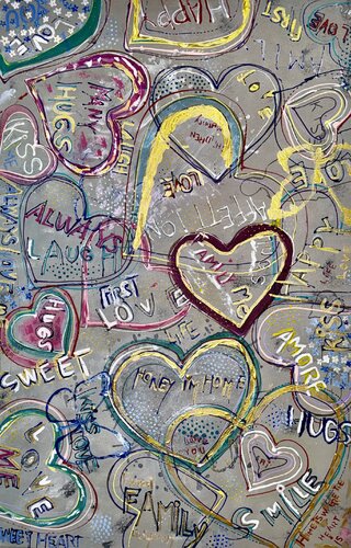 Love par Jacquilyn Eusanio, Peinture en vente sur Singulart