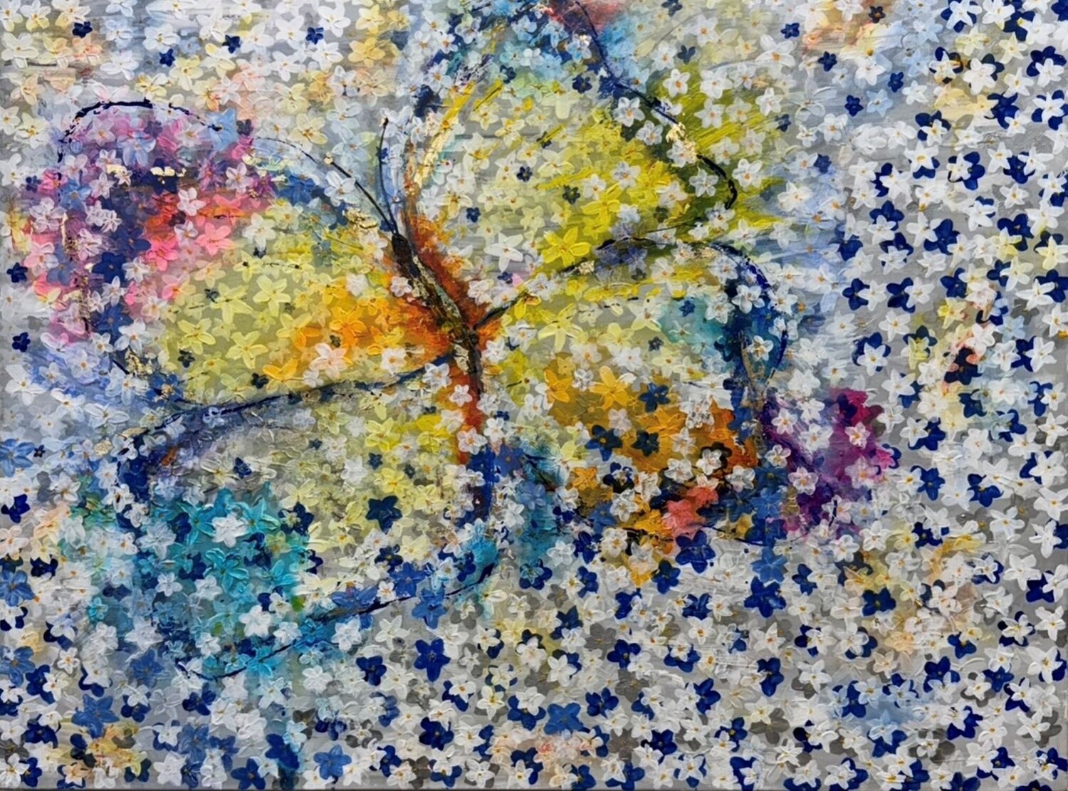 Butterfly Jacquilyn Eusanio Peinture originale à vendre