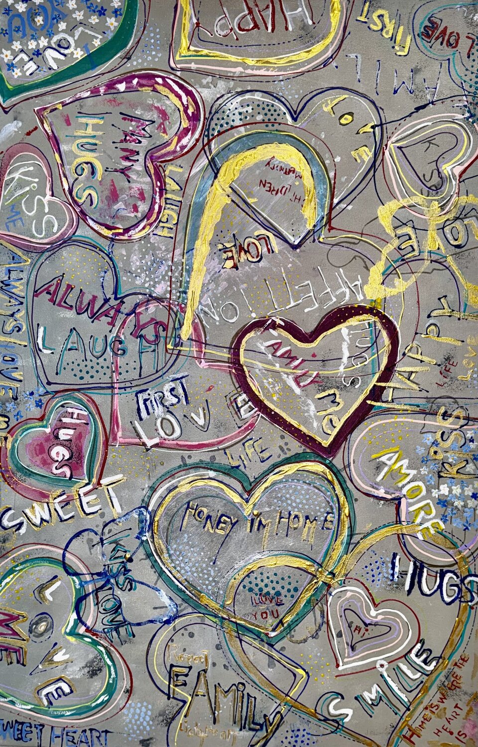 Love Jacquilyn Eusanio Peinture originale à vendre