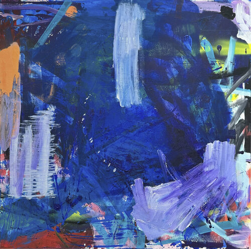 „Nachts ist alles näher 1/3“ di simon thon, Pittura in vendita su Singulart