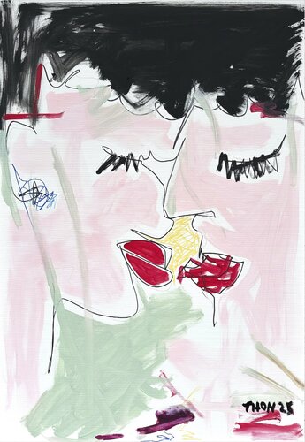 "Beinahe Berührung“ van simon thon, Schilderij te koop op Singulart