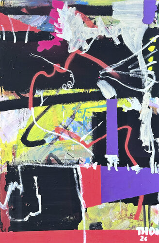 "Thinking of a place" di simon thon, Pittura in vendita su Singulart