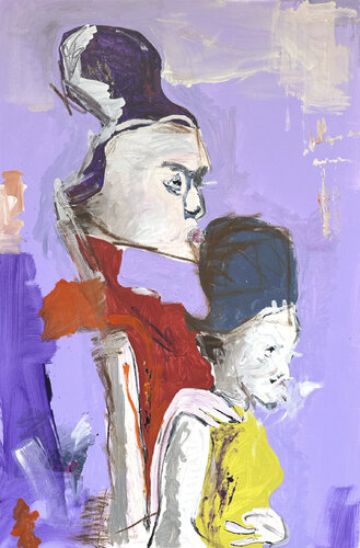 “Mutter&Tochter” van simon thon, Schilderij te koop op Singulart