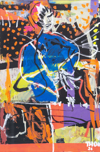“Persona in Blue” by simon thon, 絵画 for Sale on Singulart