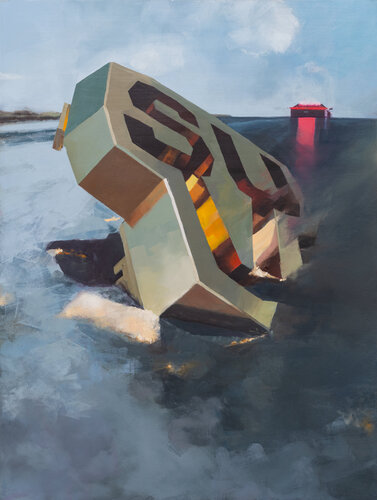 Melting Sealed Area von Alexander Grimm, Malerei kaufen auf Singulart