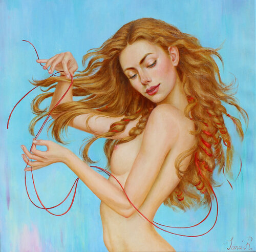 Clotho van Yana Ros, Schilderij te koop op Singulart