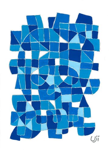 Mosaic Skull van Masahito Uji, Werk op papier te koop op Singulart