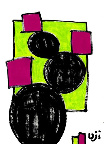 Cactus Tweets van Masahito Uji, Werk op papier te koop op Singulart