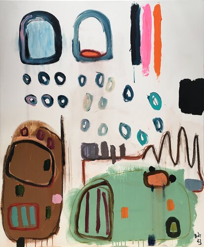 Silly rain di Barbara D’Angelo Månsson, Pittura in vendita su Singulart