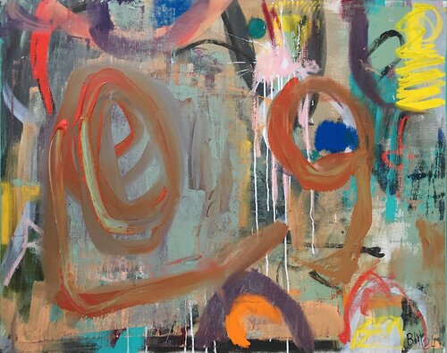 Conversazioni in solitudine van Barbara D’Angelo Månsson, Schilderij te koop op Singulart
