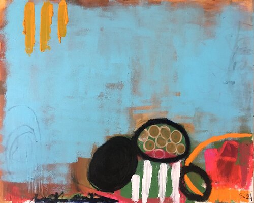 Vårblomma van Barbara D’Angelo Månsson, Schilderij te koop op Singulart